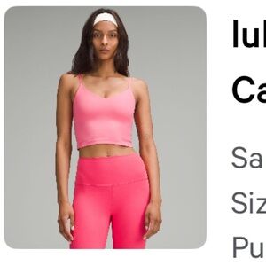 Lululemon Sakura pink align cami